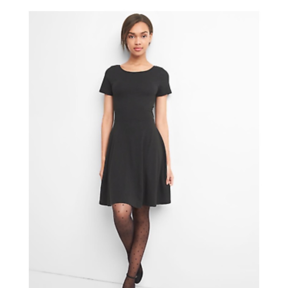 Gap Navy Striped Cross-back Dress